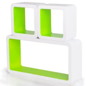 Woltu Cube Regal gruen